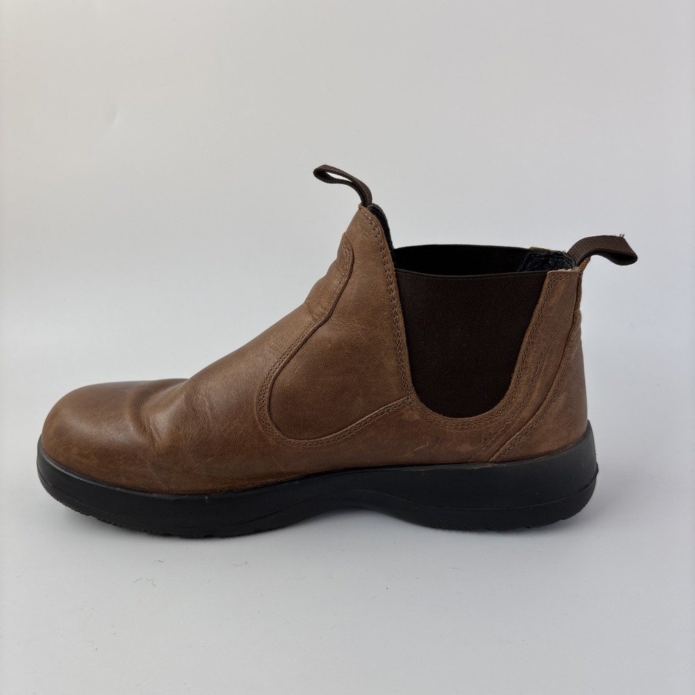 Naot Ankle Boot Brown Leather Chelsea Flint Slip On Pull Tabs Comfort - Picture 2 of 12